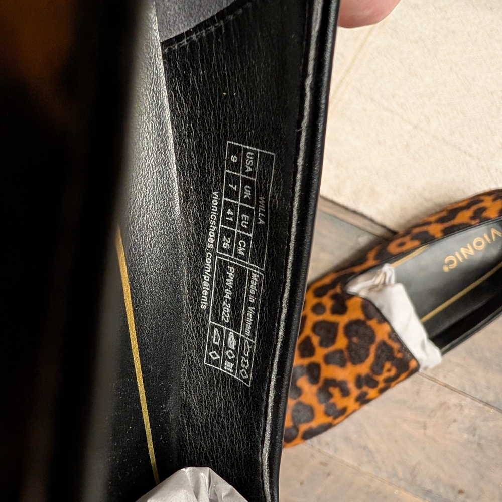 Vionic Leopard Print Loafers - Picture 3 of 3